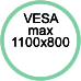 Standard Vesa max. 1100x800