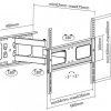 Disegno tecnico Staffa per tv con snodi 37″-70″ di diagonale – 50 Kg | Sopar