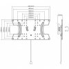 Supporto da parete inclinabile per TV OLED 32-65″ _DISEGNO TECNICO