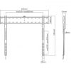 Supporto fisso per TV da 43 a 80″_ Disegno tecnico